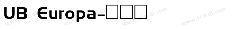 UB Europa字体转换